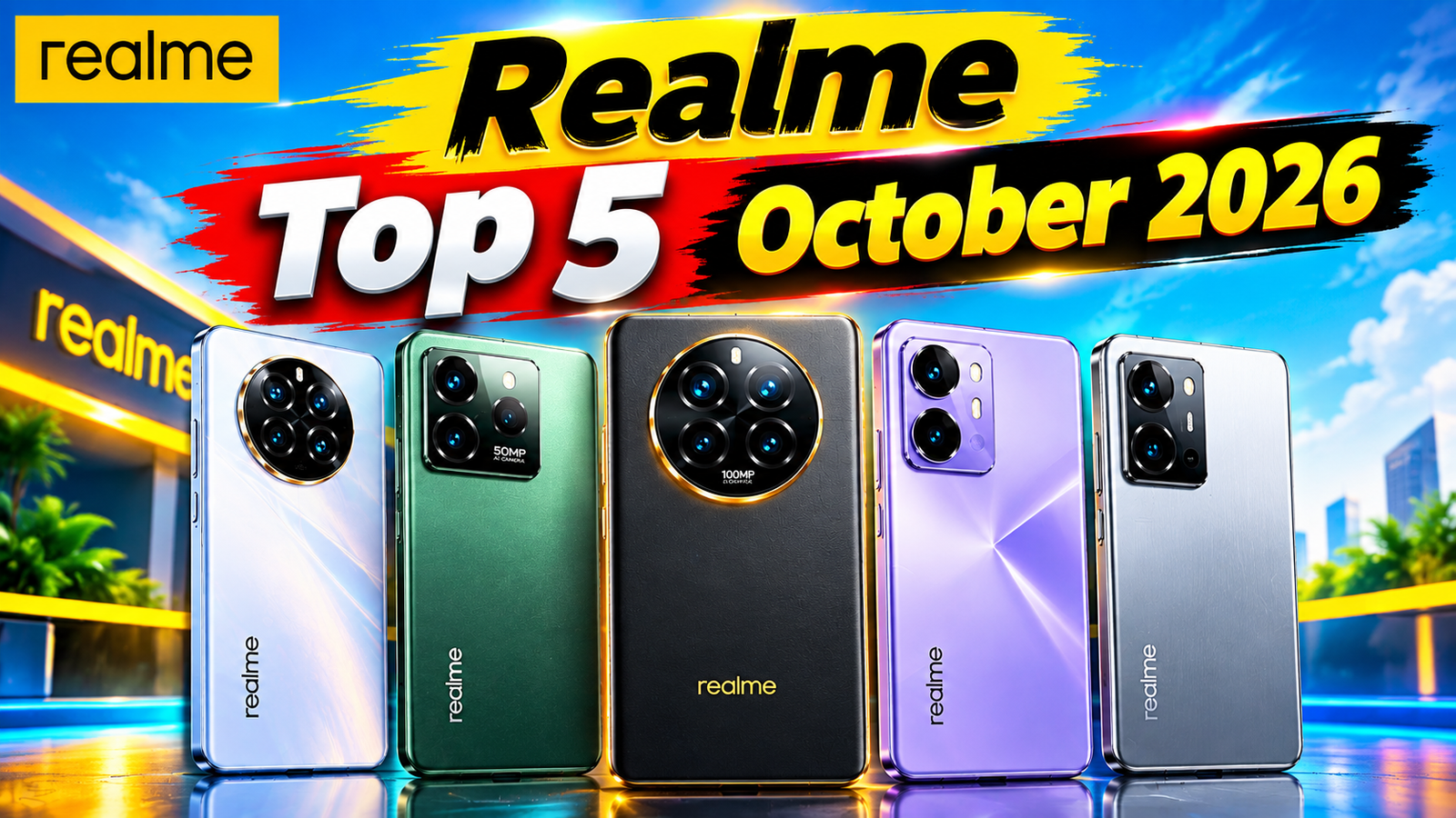 Realme Top 5 Best Upcoming Smart Phone’s Lunching October 2026 in India | Best Gaming Camera Mobile