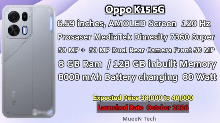 Oppo K15 5G under 38000 to 40000 Launched Date October 2026